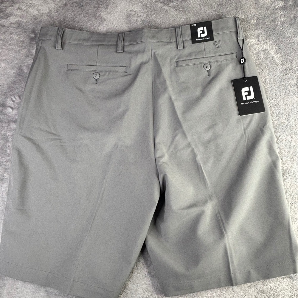 FootJoy Performance Golf Shorts Mens 38 Grey 24238 Stretch Moisture Wicking NEW - Picture 8 of 13